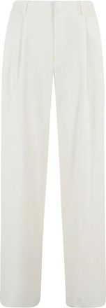 Tagliatore Straight Trousers, female, White, L, Panalone