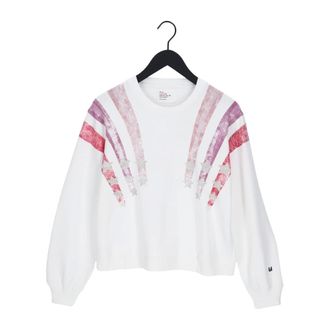 Leon & Harper Hoodies & sweatvesten, Dames, Wit, S, Katoen, Sortie Jc 55 Star Sweatshirt