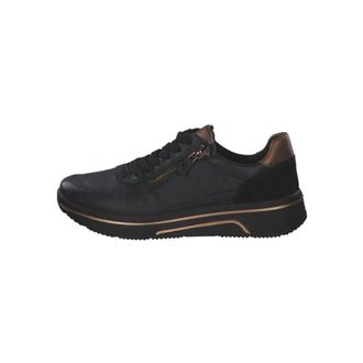 Ara Schoenen, Dames, Zwart, 38 1/2 EU, Leer, Casual Veterschoen Sapporo 3.0