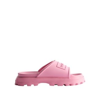 Hunter Sliders, female, Pink, Size: 11 US Summer Slip-On Flip Flops