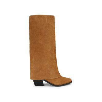 Kurt Geiger Womens Suede Telling2 Boots - Tan - Size UK 4