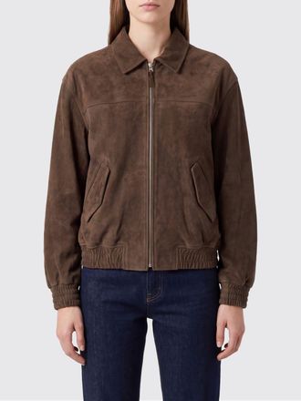 Dunst Lambskin Bomber Jacket with Classic Collar and Dropped Shoulders