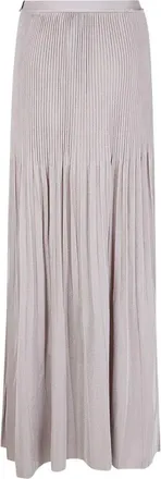 Giorgio Armani Viscose Plisse Long Skirt