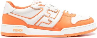 Fendi Match Leather Sneakers