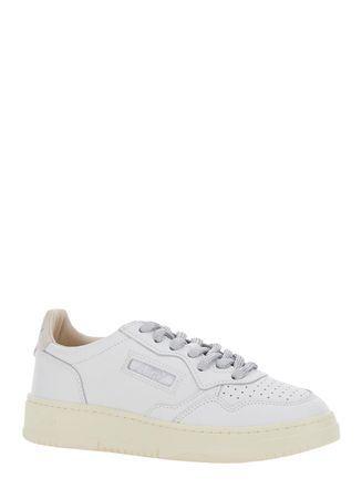 Autry Womens Sneakers Medalist Low Wom White Leather Cow Trainers