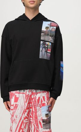 Diesel Felpa Diesel in cotone con stampa grafica