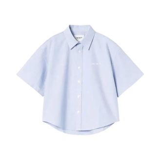 Carhartt Work in Progress Carhartt Wip, Shirts, female, Blue, Size: M Kaia Shirt