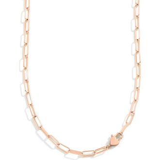 Mint & Lily Heart Padlock Necklace in Rose Gold Plated at Nordstrom