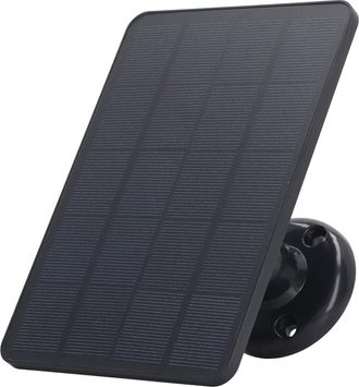 OEM Panel Solar Para C&aacute;mara De Seguridad, Panel Solar Impermeable De 4 W, Panel Solar Tipo Micropuerto (negro)