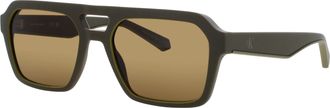 Calvin Klein Green Square Mens Sunglasses CKJ25603S 309 56
