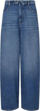 Liu Jo Jeans baggy con stringhe - Dames - Loose Fit Jeans - Blauw - W28 - Denim - Jeans