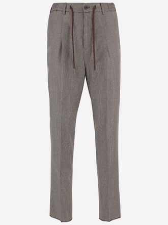 Tagliatore Pantal&oacute;n Tagliatore De Lana Con Plisados