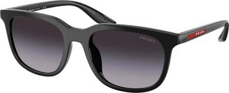 Prada PS B09Su Zonnebril - Heren - Zonnebrillen - Zwart - 54 MM - Nylon - Accessoires