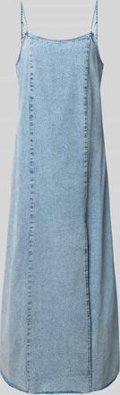 Noisy May Jeanskleid mit Spaghettitr&auml;gern Modell SIGNE in Hellblau, Gr&ouml;&szlig;e XL