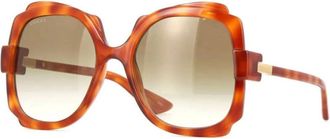 Gucci Ladies Brown Square Sunglasses GG1431S 002