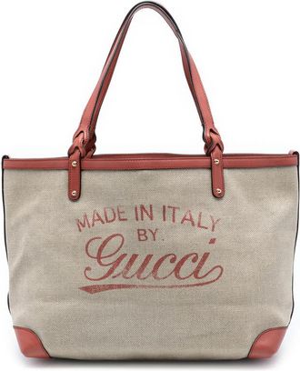 Gucci Pre-owned Gucci Medium Canvas Craft Tote YP9P68VTJ52W1U18