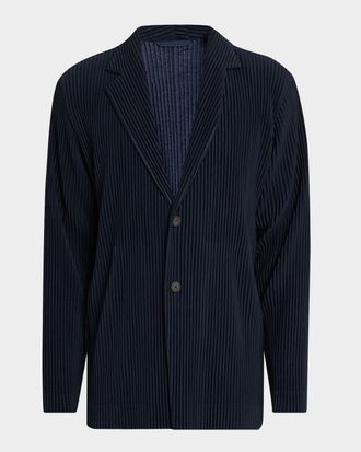 Homme Pliss&eacute; Issey Miyake Men & apos;s Pleated Basics Jacket