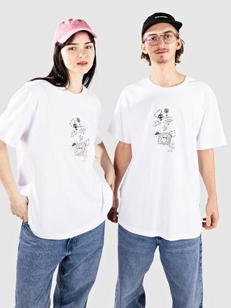 Poetic Collective Doodle Sketch T-Shirt weiss