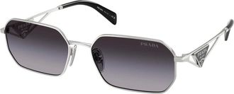 Prada Dames, Accessoires, Grijs, Maat: 58 MM