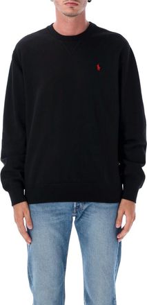 Ralph Lauren Black Cotton Crewneck Pullover