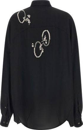 Dries Van Noten Womens Black Polyester Blouse