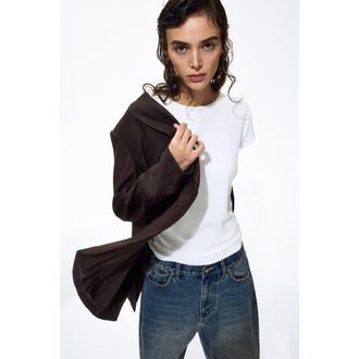 H&M Single-breasted Blazer in Dark Brown at Nordstrom, Size X-Small