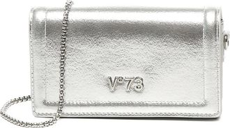 V&deg; 73 metallic-effect flap shoulder bag - women - Calf Leather - OS - Grey