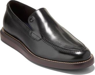 Cole Haan Grand Neoclassic Venetian Loafer in Black /Dk Natural at Nordstrom, Size 9.5