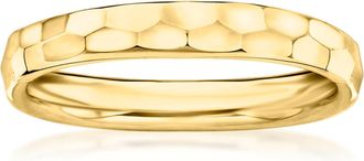 Canaria Canaria 10kt Yellow Gold Hammered Ring