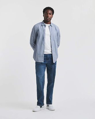 Jacamo Union Straight Stretch Jeans Mid Wash