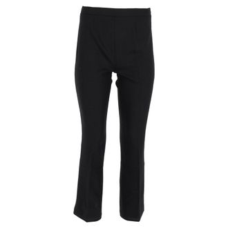 Prada Straight Leg Pants in Black Polyester