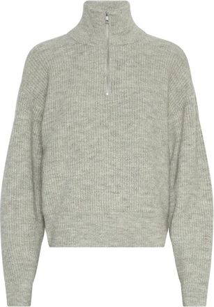 Moss Copenhagen Dames, Truien, Grijs, Maat: L/Xl Wol