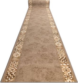 RugsX Runner anti-slip MURCIA LISBON TILES Frame gum beige 80cm beige 80x490 cm