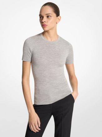 Michael Kors Cashmere Short-Sleeve Sweater