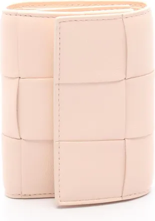 Bottega Veneta Pink Leather Wallet (Tri-Fold) (Pre-Owned)