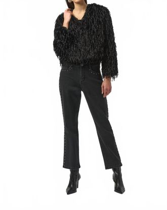 Joseph Ribkoff Classic Straight Leg Jeans In Charcoal