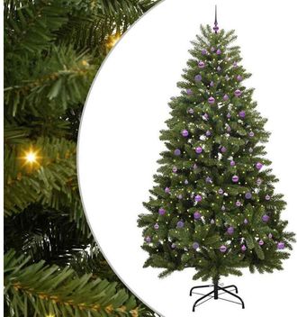 vidaXL Árbol de Navidad artificial Verde 270 cm PVC y Metal vidaXL