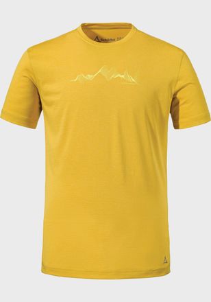Sch&ouml;ffel Funktionsshirt SCH&Ouml;FFEL CIRC T Shirt Sulten M, Herren, Gr. 46, gelb (5205, gelb), Oberstoff: 100% Polyester, Rundhals, Shirts Funktionsshirt