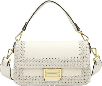 Tiffany & Fred Italian Leather Hand-Woven Shoulder Bag
