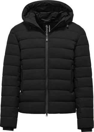 Bomboogie Stretch donsjack met capuchon - Heren - Gewatteerde jassen - Zwart - XL - Polyester - Jassen