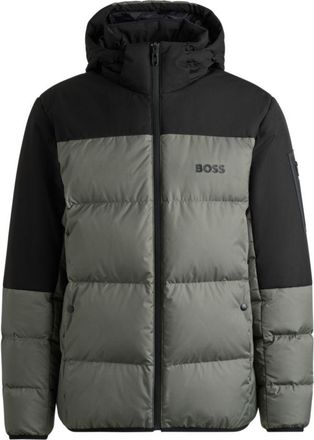 BOSS Water-repellent down jacket with detachable hood