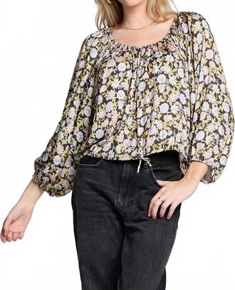 Saltwater Luxe Rebekka Top In Botanical Print