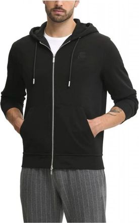 Karl Lagerfeld Logo Zip-Up Hoodie - Heren - Vesten met rits - Zwart - L - Katoen - Hoodies & sweatvesten