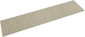 vidaXL Alfombra de cocina lavable terciopelo hojas 60x300 cm vidaXL