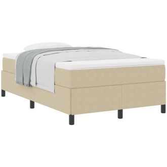 vidaXL Estructura De Cama Verde Gris&aacute;ceo 120 X 190 Cm Telas De Pana Vidaxl
