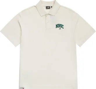 New Balance Classic Polo T-Shirt Asia Sizing White Green 5FD25363-IV
