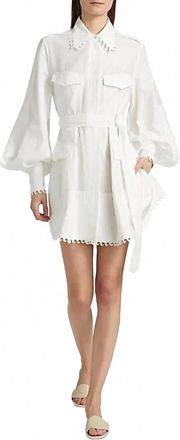 Zimmermann Womens Utility Mini Dress In Ivory