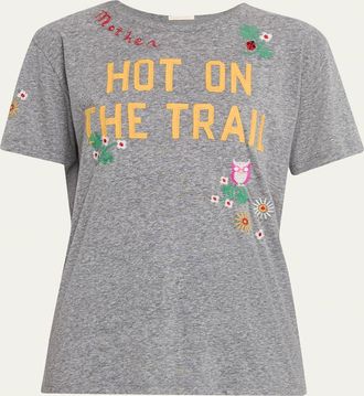 Mother The Rowdy Embroidered Tee