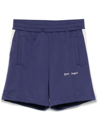 Palm Angels Blue Logo Track Shorts