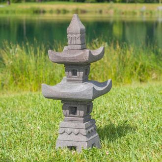 Wanda Collection Linterna Japonesa De Piedra De Lava 70 Cm